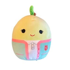 NWT Ashley the Apple Squishmallow, School Cardigan, 8", Green
